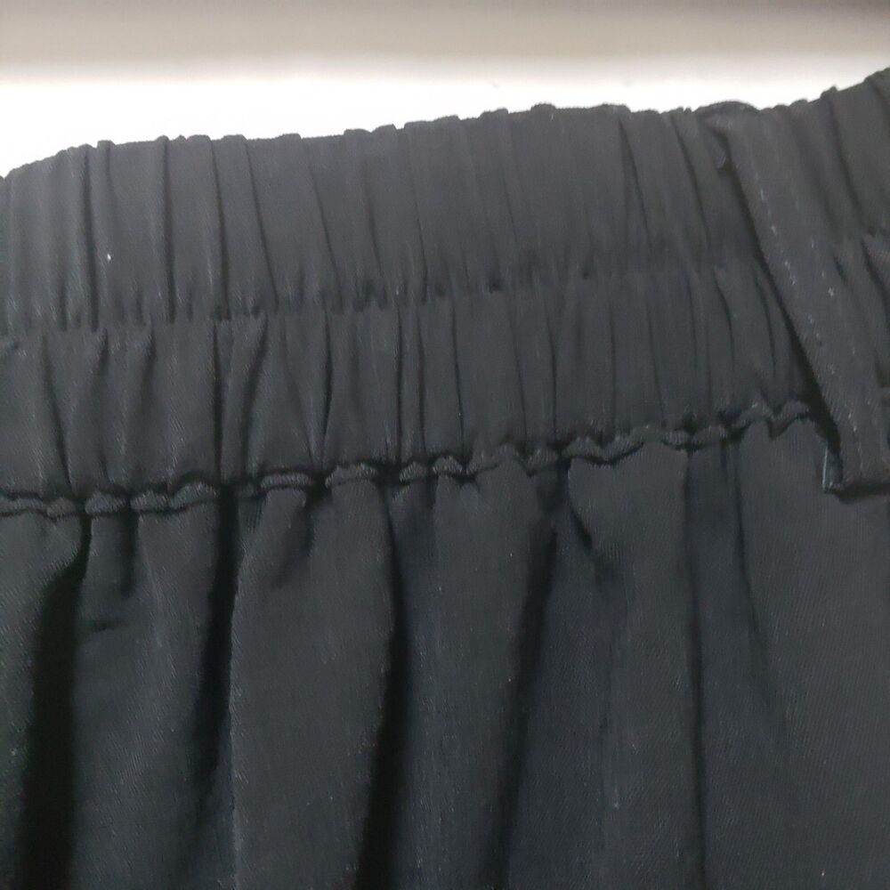 Women's Tarse Black Palazzo Pants Small/Med Elastic Band Wide Leg New With Tags - Picture 8 of 10